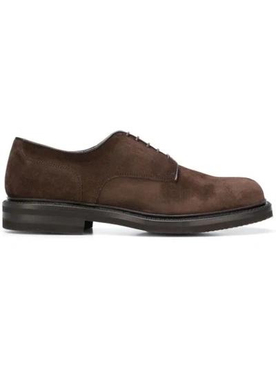 Shop Green George George Derby Shoes - Brown