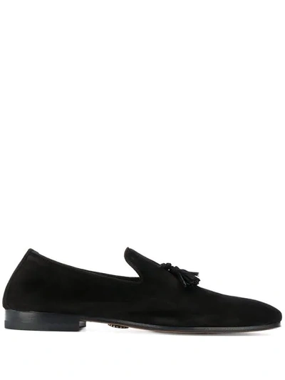 Shop Andrea Ventura Tassel Detail Loafers - Black