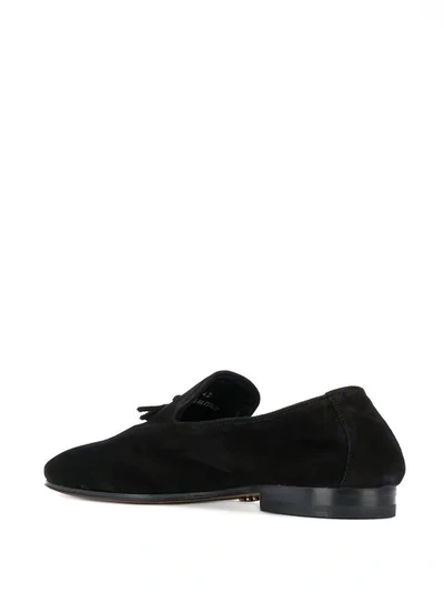 Shop Andrea Ventura Tassel Detail Loafers - Black
