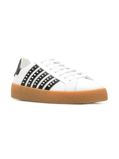 Shop Dsquared2 New Runner Sneakers In White