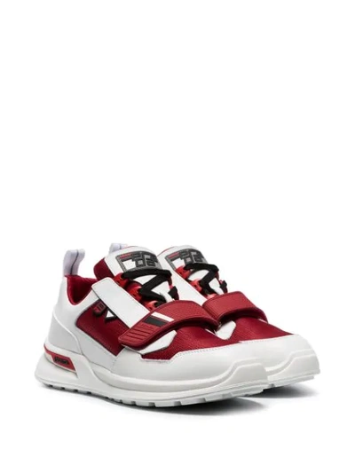 Shop Prada Sneakers Mit Klettverschluss In Red ,white