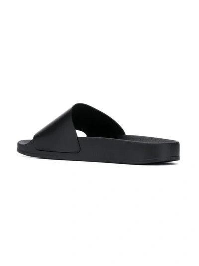 Shop Heron Preston Logo Sliders In Black