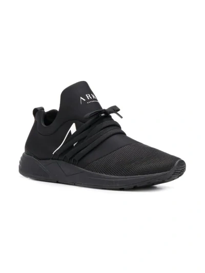 Shop Arkk Low-top Sneakers In Black