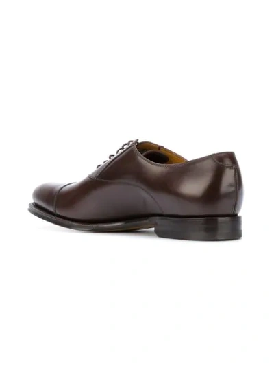 Shop Gucci Lace Up Shoes In Brown
