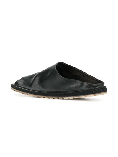 Shop Marsèll Distressed Slides In Black