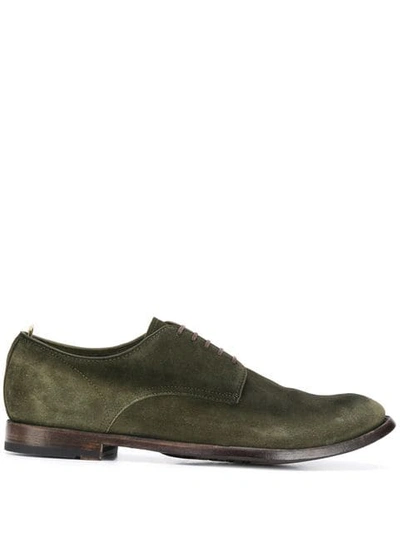 Shop Officine Creative Lace Up Shoes In Green