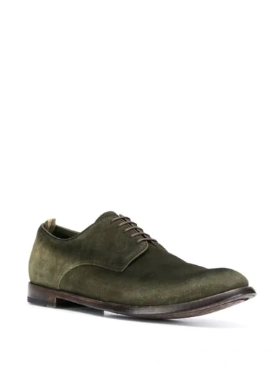 Shop Officine Creative Lace Up Shoes In Green