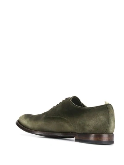 Shop Officine Creative Lace Up Shoes In Green