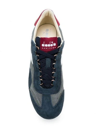 Shop Diadora Colour Block Sneakers In Grey