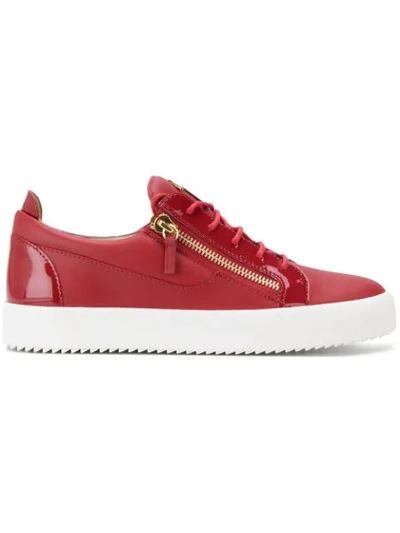 Shop Giuseppe Zanotti Frankie Low In Red