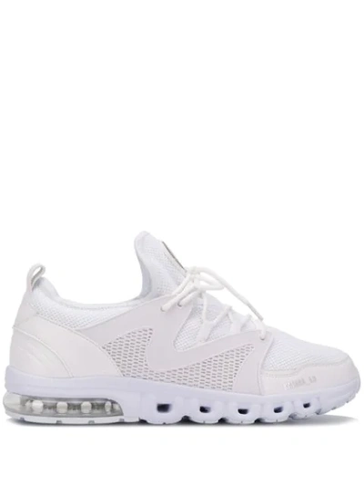 Shop Plein Sport Runner Mesh Sneakers In White