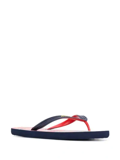 Shop Polo Ralph Lauren Whittlebury Flip-flops In Blue