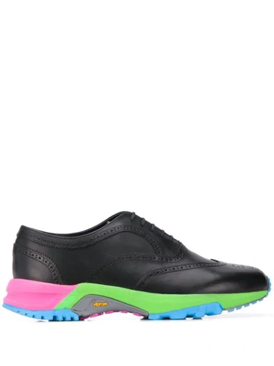 Shop Comme Des Garçons Homme Deux Multicolour Sole Oxford Shoes In Black