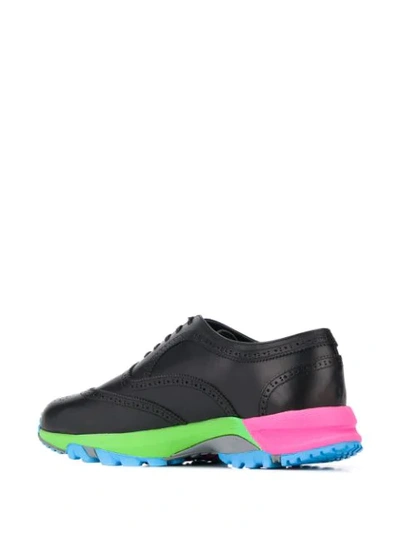 Shop Comme Des Garçons Homme Deux Multicolour Sole Oxford Shoes In Black