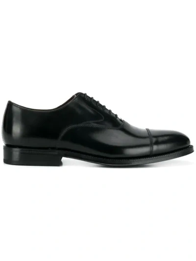 Green George Classic Oxford Shoes In Black