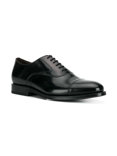 Green George Classic Oxford Shoes In Black