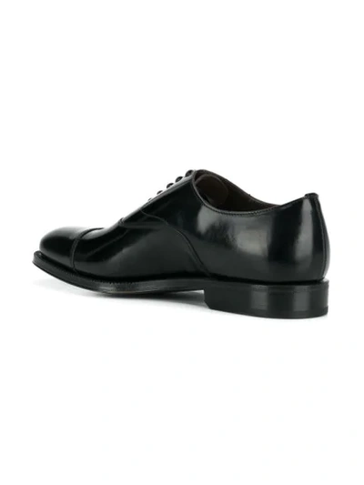 Green George Classic Oxford Shoes In Black