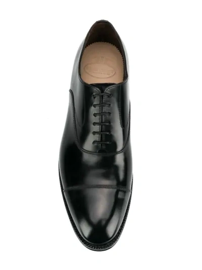 Green George Classic Oxford Shoes In Black