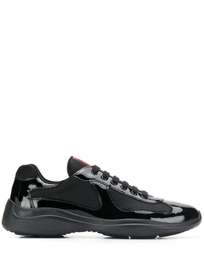 Shop Prada Chunky Sole Sneakers In F0002