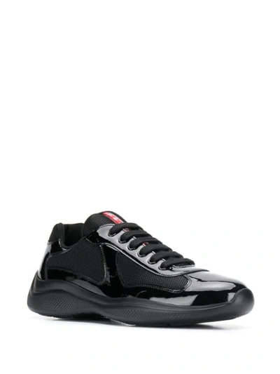 Shop Prada Chunky Sole Sneakers In F0002