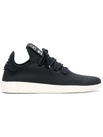 Shop Adidas Originals By Pharrell Williams Tennis Hu Sneakers In Black