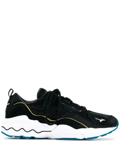 Shop Mizuno Lace-up Sneakers In Black