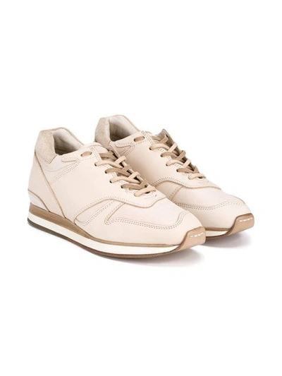 Shop Hender Scheme Mip-08 Leather Sneakers In Neutrals