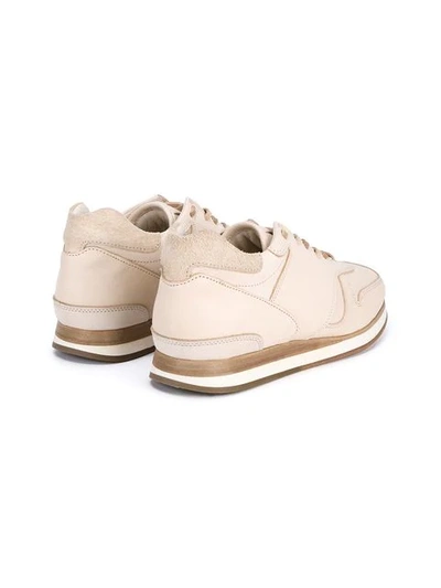 Shop Hender Scheme Mip-08 Leather Sneakers In Neutrals