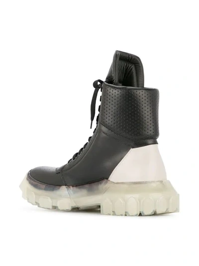 Shop Rick Owens Tractor Dunk Boots In Black