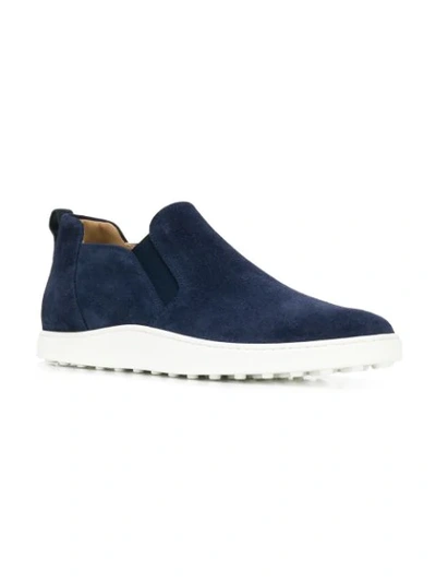 Shop Tod's Slip-on Sneakers In Blue