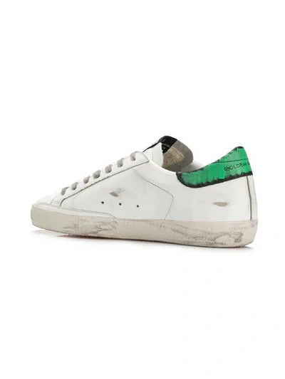 Shop Golden Goose Superstar Distressed Sneakers In White