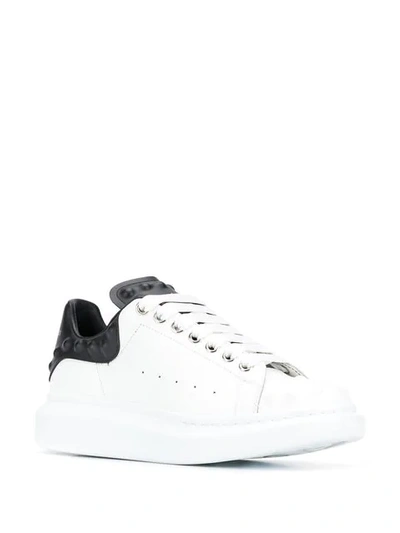 Shop Alexander Mcqueen Oversized Textured Sneakers In White