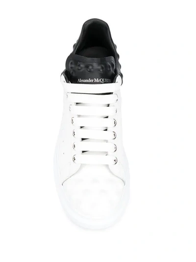 Shop Alexander Mcqueen Oversized Textured Sneakers In White