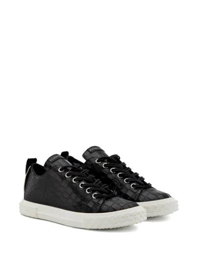 Shop Giuseppe Zanotti Blabber Low-top Sneakers In Black