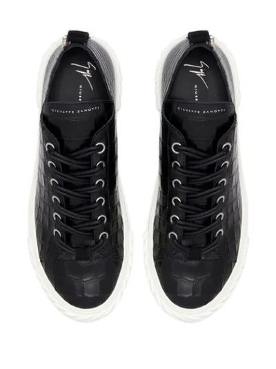 Shop Giuseppe Zanotti Blabber Low-top Sneakers In Black