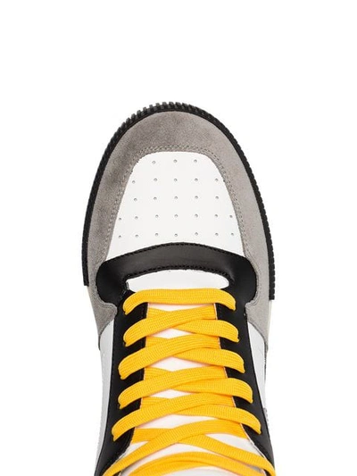 Shop Dolce & Gabbana Hi-top Leather Sneakers In 87583