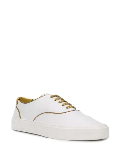 Shop Saint Laurent Venice Low-top Sneakers In White