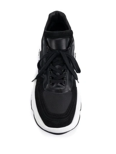 Shop Dsquared2 Chunky Sole Sneakers In Black