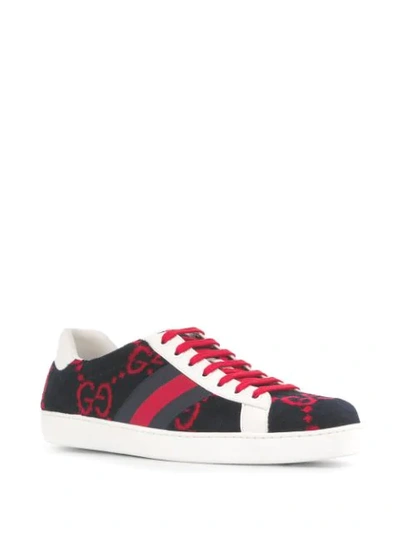 Shop Gucci Gg Low-top Sneakers In Blue