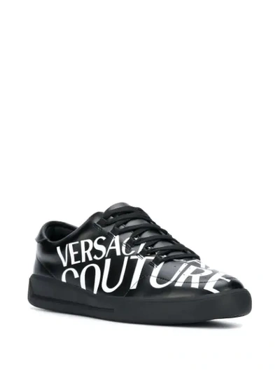 Shop Versace Jeans Couture Low Top Sneakers In Black
