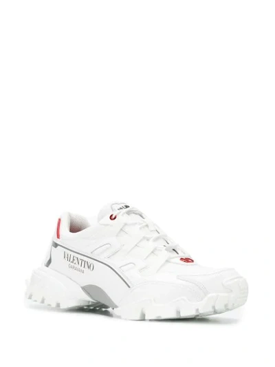 Shop Valentino Climbers Sneakers In White