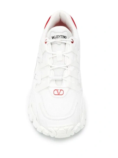 Shop Valentino Climbers Sneakers In White