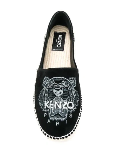 Shop Kenzo Tiger Espadrilles In Black