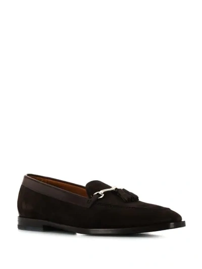 Shop Etro Slip-on Loafers In Brown