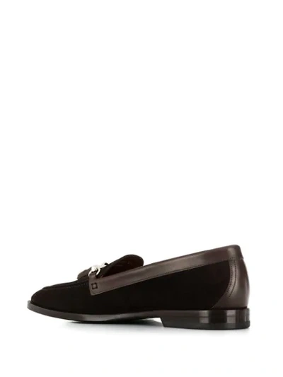 Shop Etro Slip-on Loafers In Brown