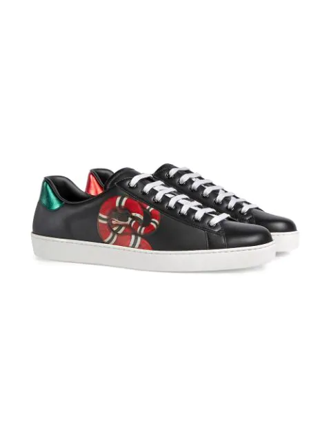 gucci ace snake black