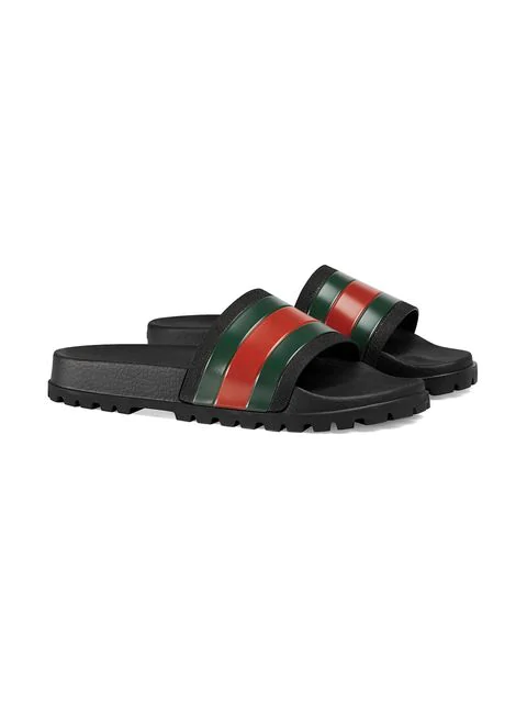 gucci slides stripe