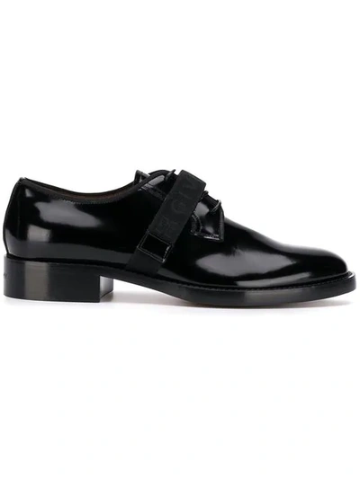 Shop Givenchy Varnished Derby Shoes In Black