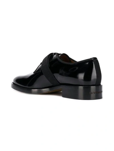 Shop Givenchy Varnished Derby Shoes In Black