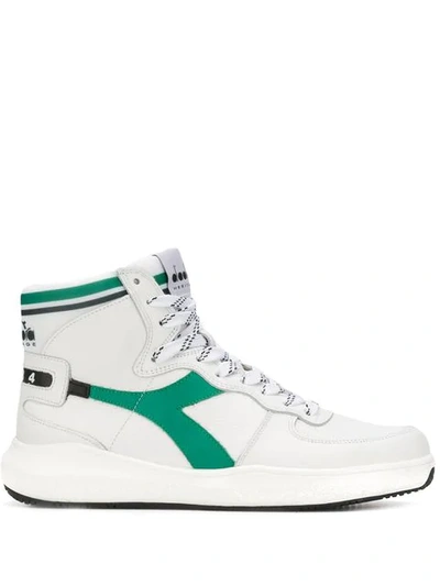 Shop Diadora Mi Basket Hi-top Sneakers In White
